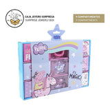 Boîte à bijoux Peppa Pig Stich Accessoires pour les Cheveux Rose (11 pcs)