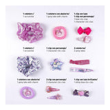 Boîte à bijoux Peppa Pig Stich Accessoires pour les Cheveux Rose (11 pcs)