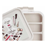 Organisateur de maquillage Transparent Plastique (24,5 x 11,5 x 26 cm)