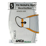 Filtres à masque Market PM2.5 Inca Enfant (5 pcs)