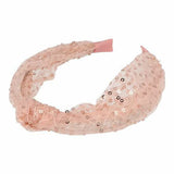 Serre-tête Rose Lien Paillettes