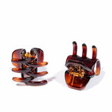 Pinces pour Cheveux Inca   Grand 2 Unités Marron