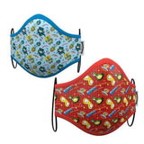 Masque en tissu hygiénique réutilisable Super Zings Premium 3-5 ans