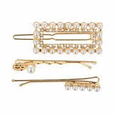 Epingles à chignon Inca   Doré Perles (3 Pièces)