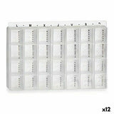 Pilulier Hebdomadaire Transparent Plastique (12 Unités)