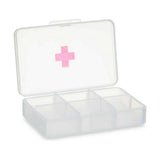 Pilulier avec Compartiments Transparent Plastique (11,5 x 18 x 2,2 cm) (12 Unités)