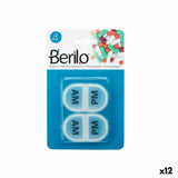 Portapillole con Scompartimenti Set Trasparente Plastica (12 Unità)