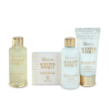 Ensemble de Bain IDC Institute Gold Candy Citrique 4 Pièces Bois de cèdre